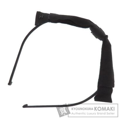 CHANEL   Headband Ribbon COCO Mark hair accessory  Canvas Ladies [Used]