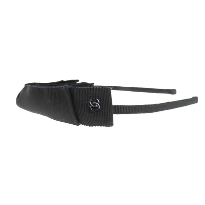 CHANEL   Headband Ribbon COCO Mark hair accessory  Canvas Ladies [Used]
