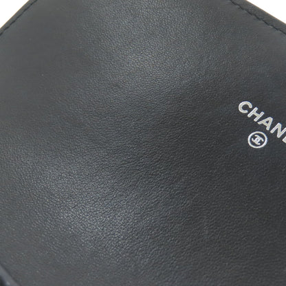 CHANEL Matelasse SilverHardware Long wallet (with coin pocket) Lambskin Ladies [Used]