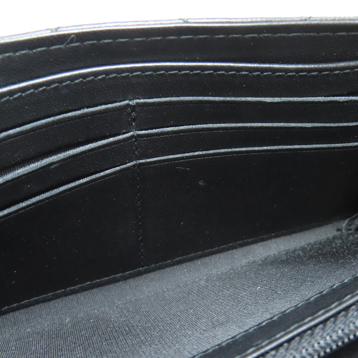 CHANEL Matelasse SilverHardware Long wallet (with coin pocket) Lambskin Ladies [Used]