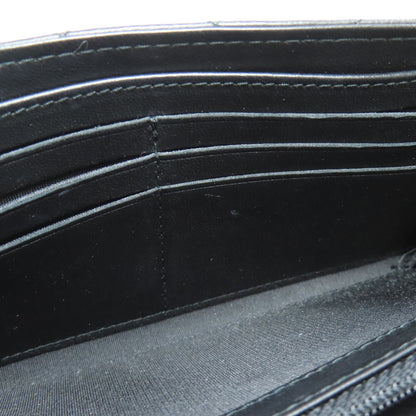 CHANEL Matelasse SilverHardware Long wallet (with coin pocket) Lambskin Ladies [Used]