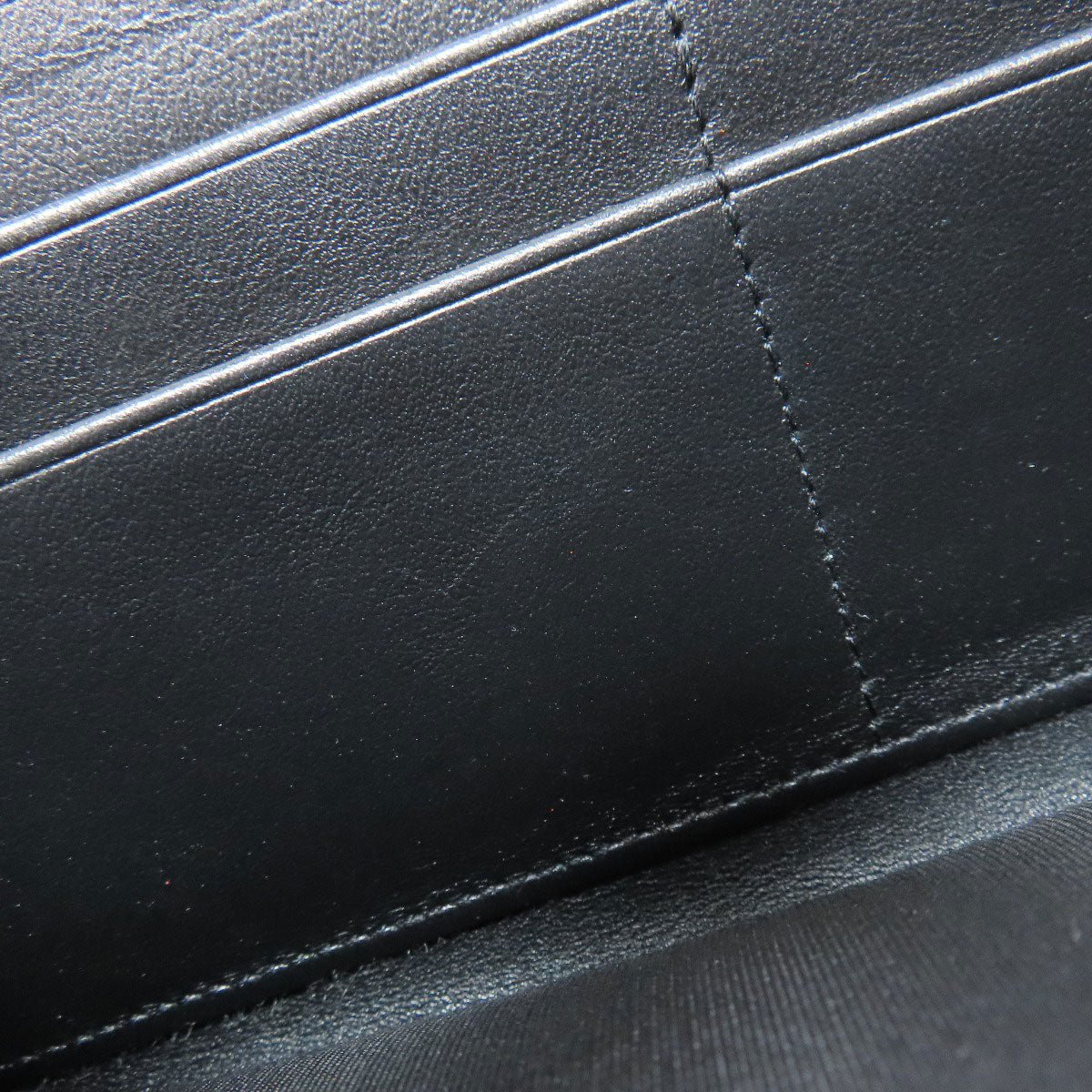 CHANEL Boy Chanel SilverHardware Long wallet (with coin pocket) Calf Ladies [Used]