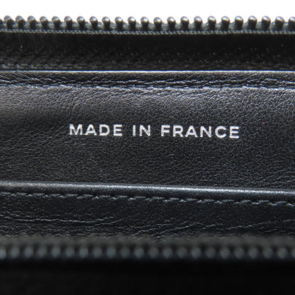 CHANEL Boy Chanel SilverHardware Long wallet (with coin pocket) Calf Ladies [Used]