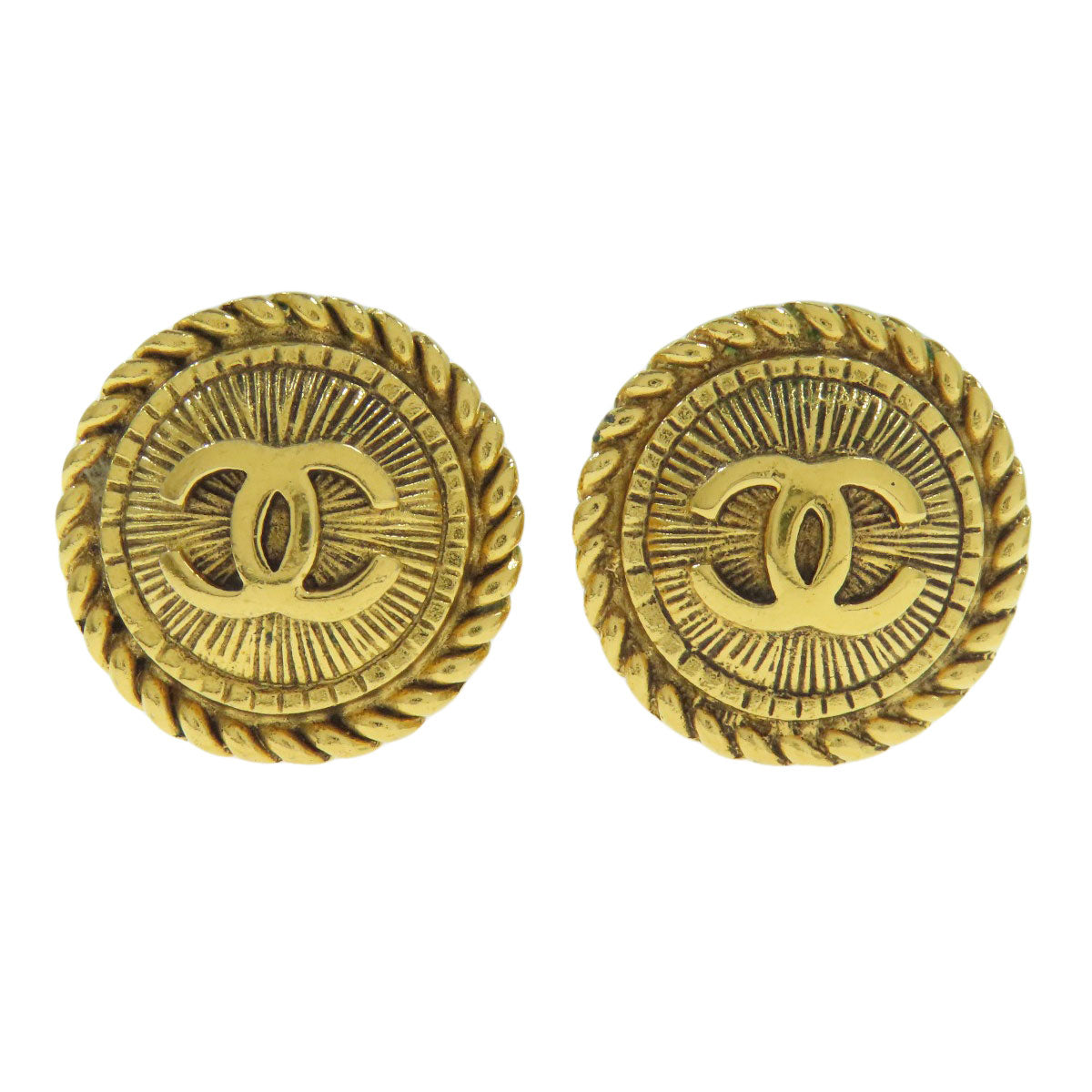 CHANEL COCO Mark Earring Metal Ladies [Used]
