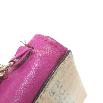 CHANEL ChainShoulder pouch Accessory pouch Calfskin Ladies [Used]