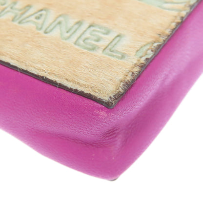 CHANEL ChainShoulder pouch Accessory pouch Calfskin Ladies [Used]