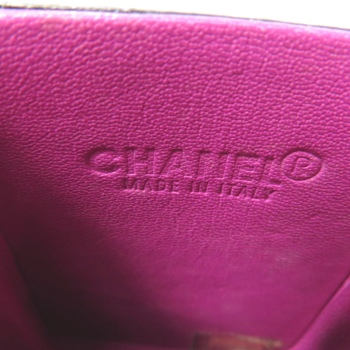 CHANEL ChainShoulder pouch Accessory pouch Calfskin Ladies [Used]