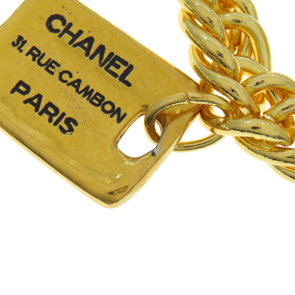 CHANEL Vintage with logo Bracelet Metal Ladies [Used]