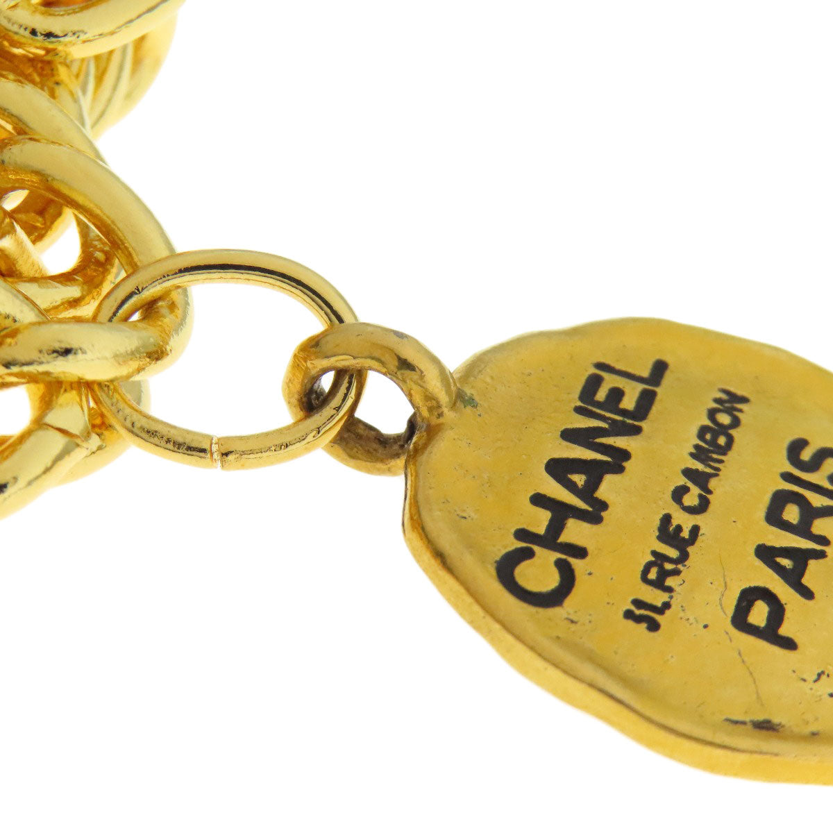 CHANEL Vintage with logo Bracelet Metal Ladies [Used]