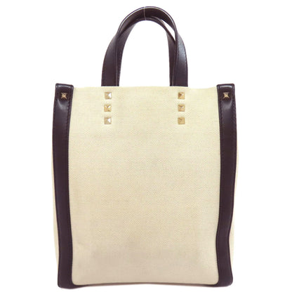 VALENTINO Studs 2WAY Handbag Canvas Ladies [Used]