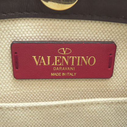 VALENTINO Studs 2WAY Handbag Canvas Ladies [Used]