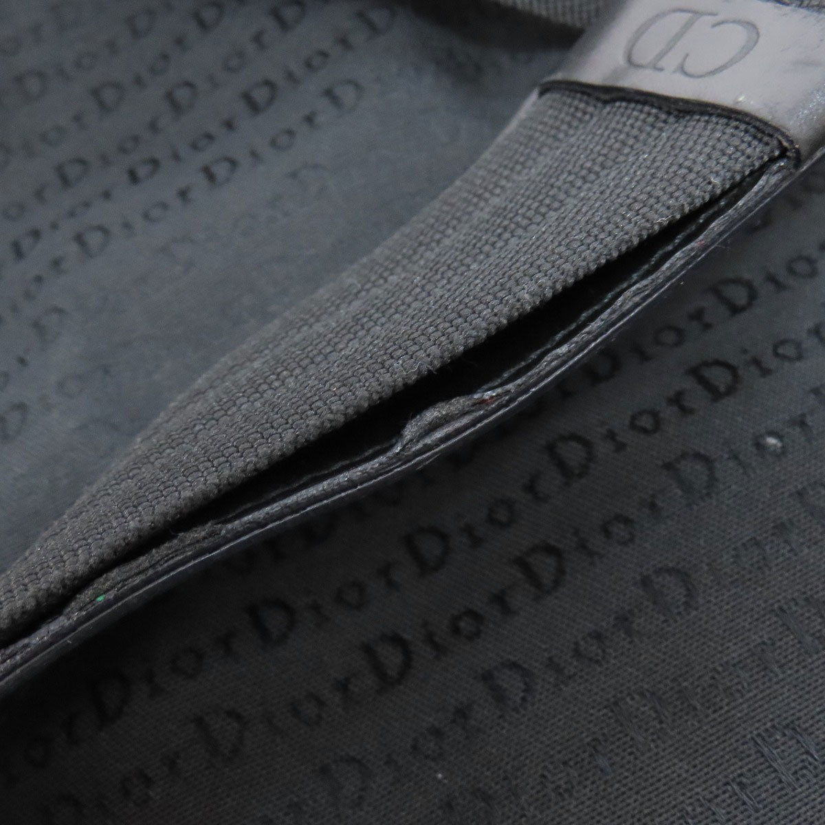 CHRISTIAN DIOR logo Shoulder Bag Canvas Ladies [Used]