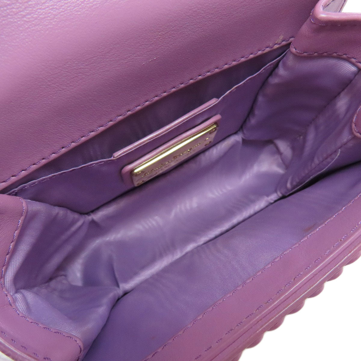 Salvatore Ferragamo Vara ribbon Shoulder Bag Leather Ladies [Used]