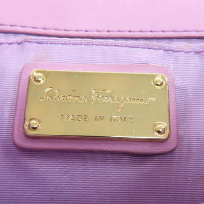 Salvatore Ferragamo Vara ribbon Shoulder Bag Leather Ladies [Used]