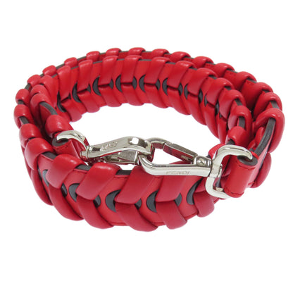 FENDI Logo braid Shoulder strap Calf Ladies [Used]