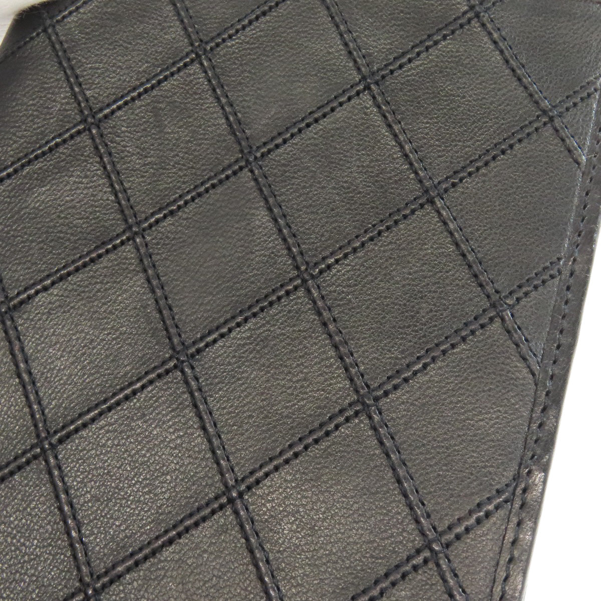 CHANEL stitch Long wallet (with coin pocket) Calf Ladies [Used]