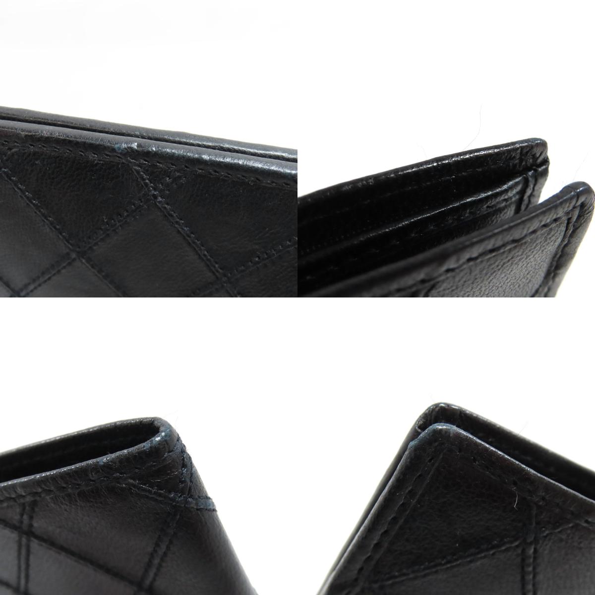 CHANEL stitch Long wallet (with coin pocket) Calf Ladies [Used]