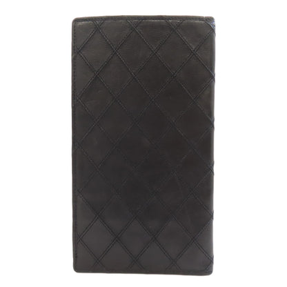 CHANEL stitch Long wallet (with coin pocket) Calf Ladies [Used]