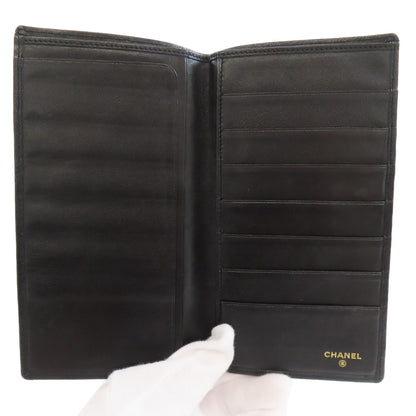 CHANEL stitch Long wallet (with coin pocket) Calf Ladies [Used]