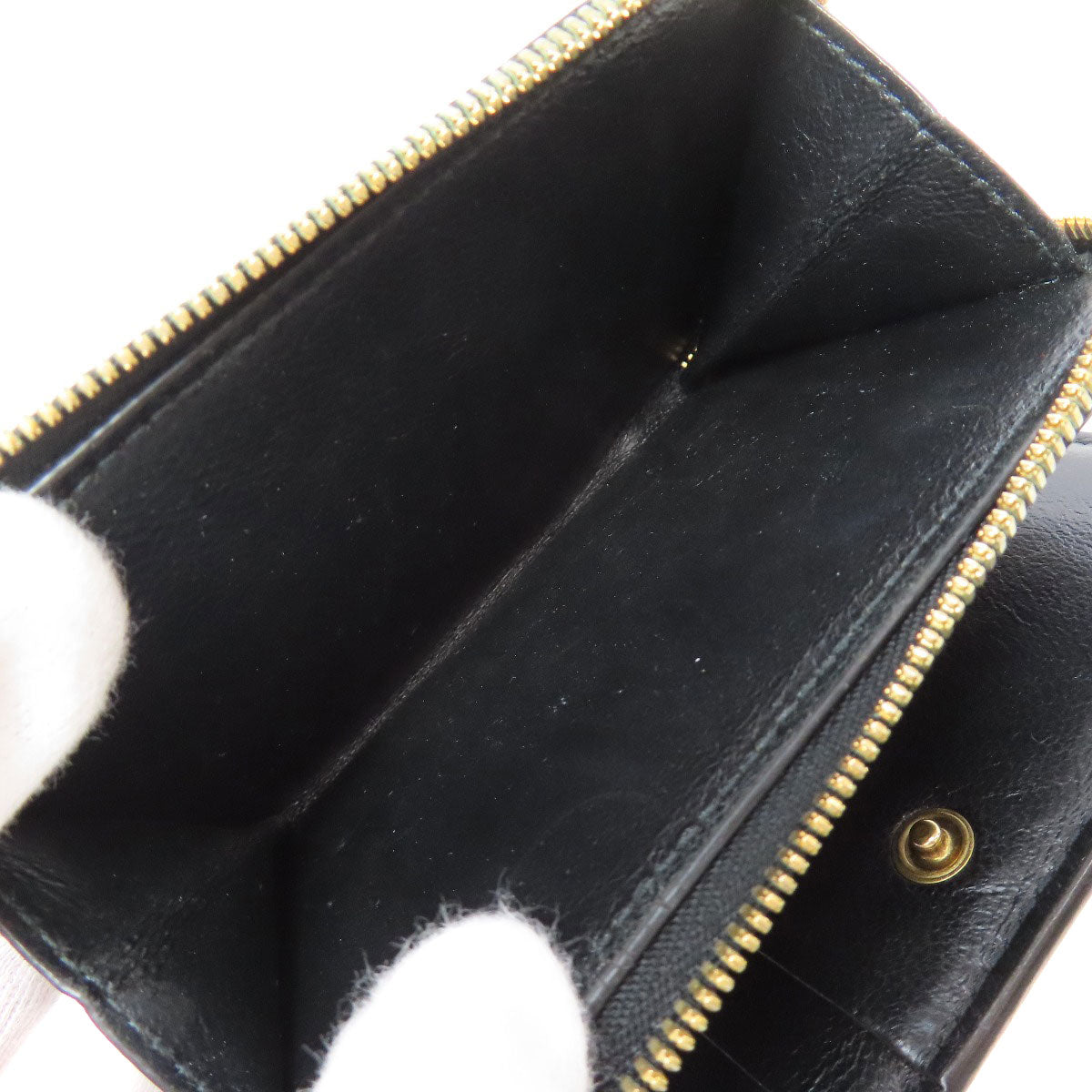BALENCIAGA 650871 logo Bifold Wallet with Coin Pocket Leather Ladies [Used]