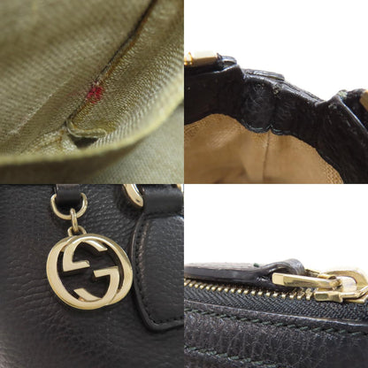 GUCCI 449659 Outlet Interlocking G Charm Handbag Leather Ladies [Used]