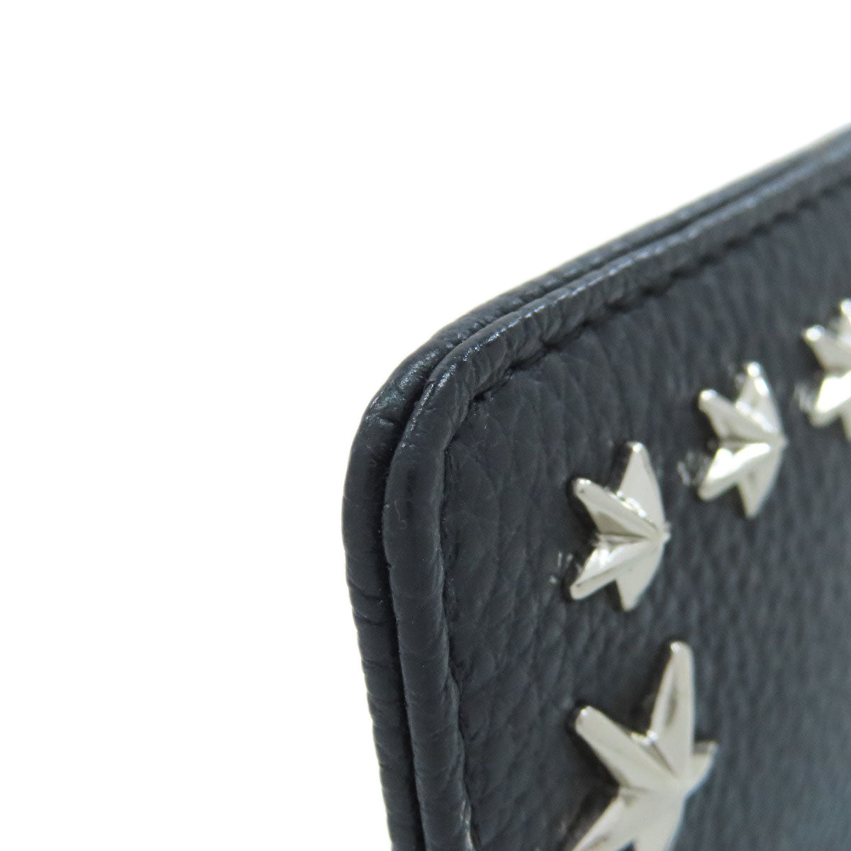 Jimmy Choo Star motif studs coin purse Leather Ladies [Used]