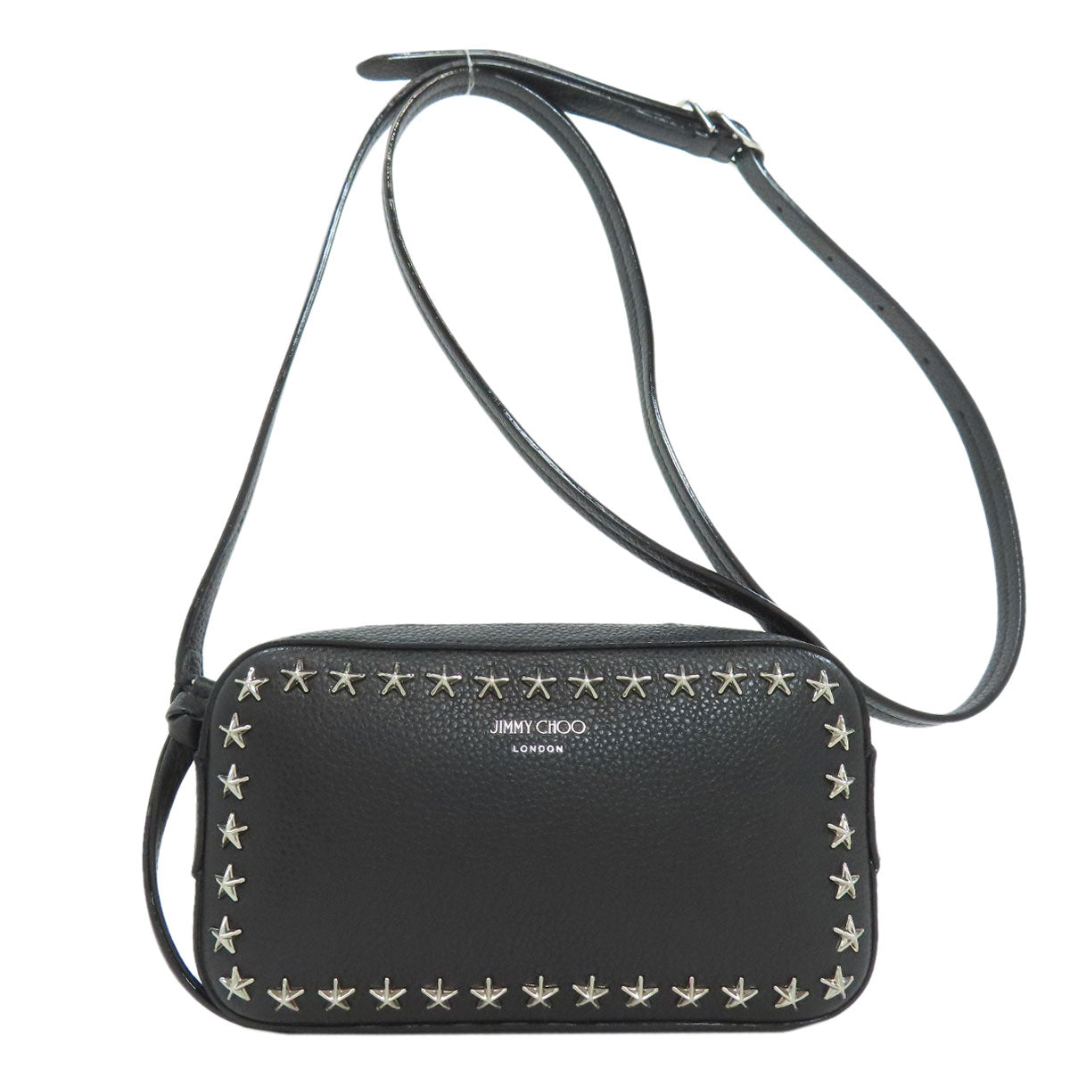 Jimmy Choo Star motif studs Shoulder Bag Leather Ladies [Used]