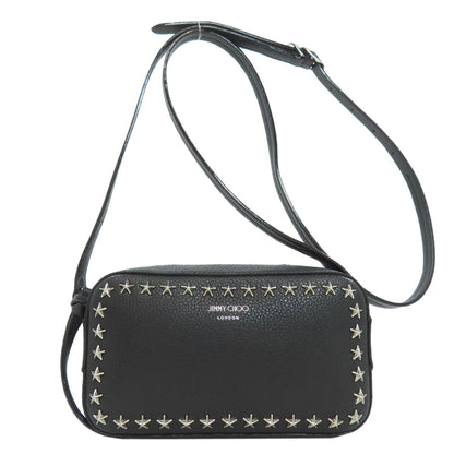 Jimmy Choo Star motif studs Shoulder Bag Leather Ladies [Used]