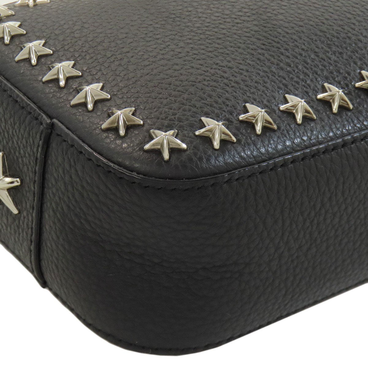 Jimmy Choo Star motif studs Shoulder Bag Leather Ladies [Used]