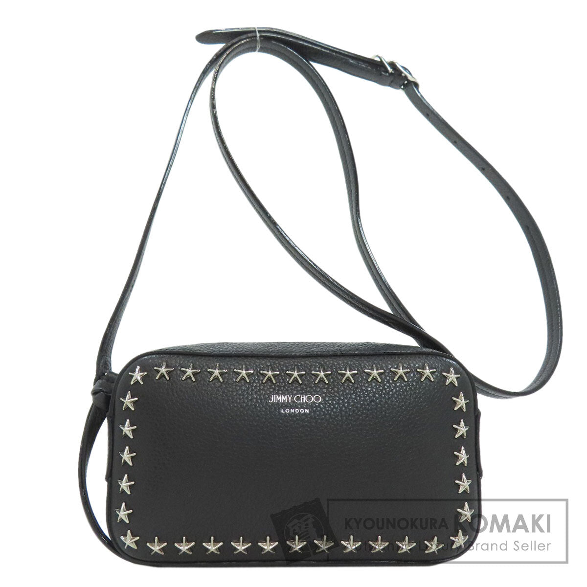 Jimmy Choo Star motif studs Shoulder Bag Leather Ladies [Used]