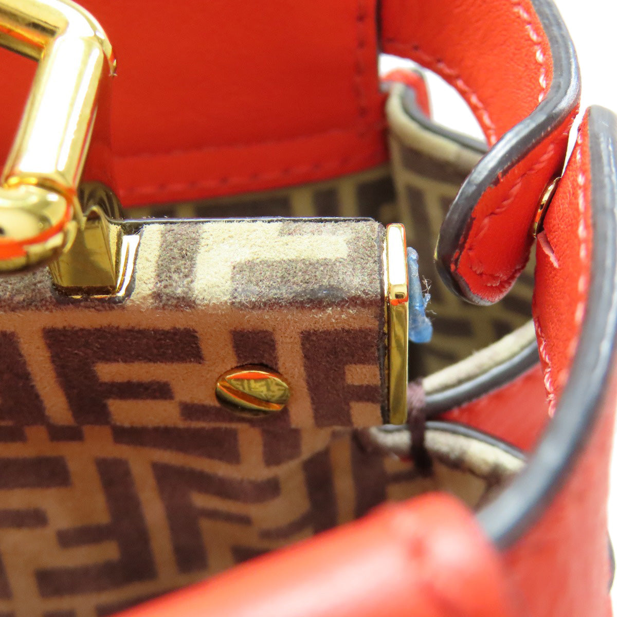 FENDI Peekaboo Mini 2WAY Handbag Calf Ladies [Used]