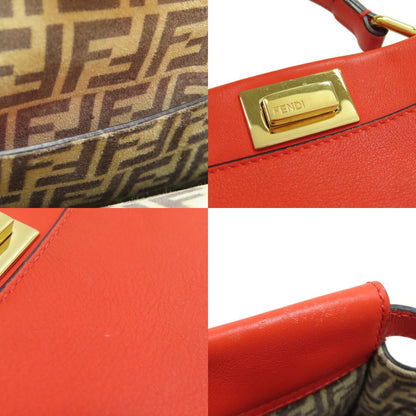 FENDI Peekaboo Mini 2WAY Handbag Calf Ladies [Used]