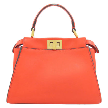 FENDI Peekaboo Mini 2WAY Handbag Calf Ladies [Used]