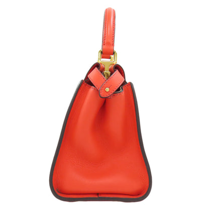 FENDI Peekaboo Mini 2WAY Handbag Calf Ladies [Used]