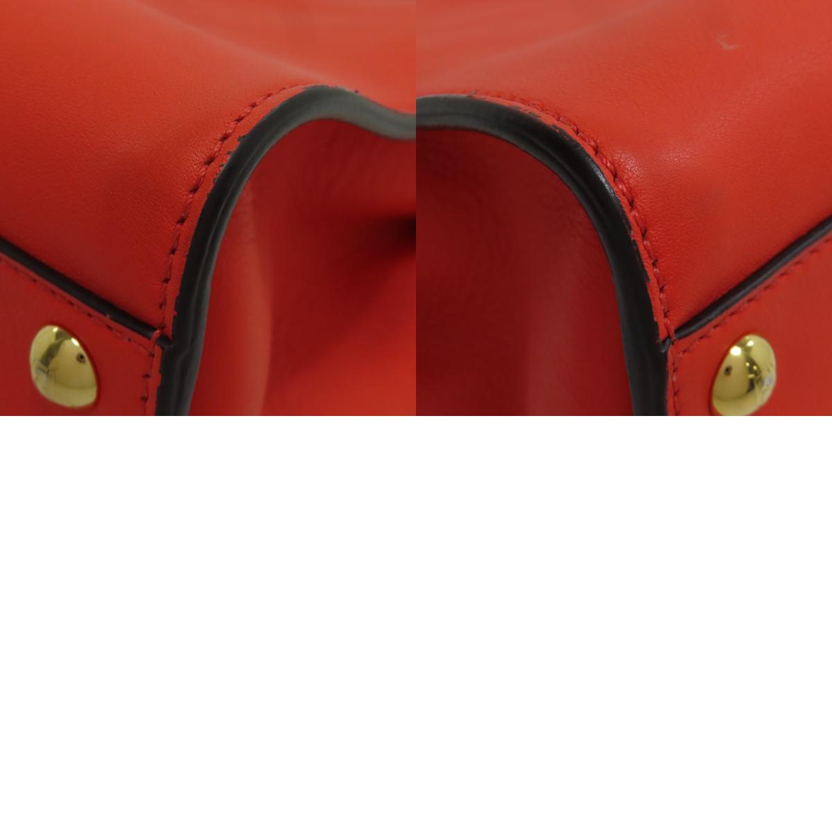 FENDI Peekaboo Mini 2WAY Handbag Calf Ladies [Used]