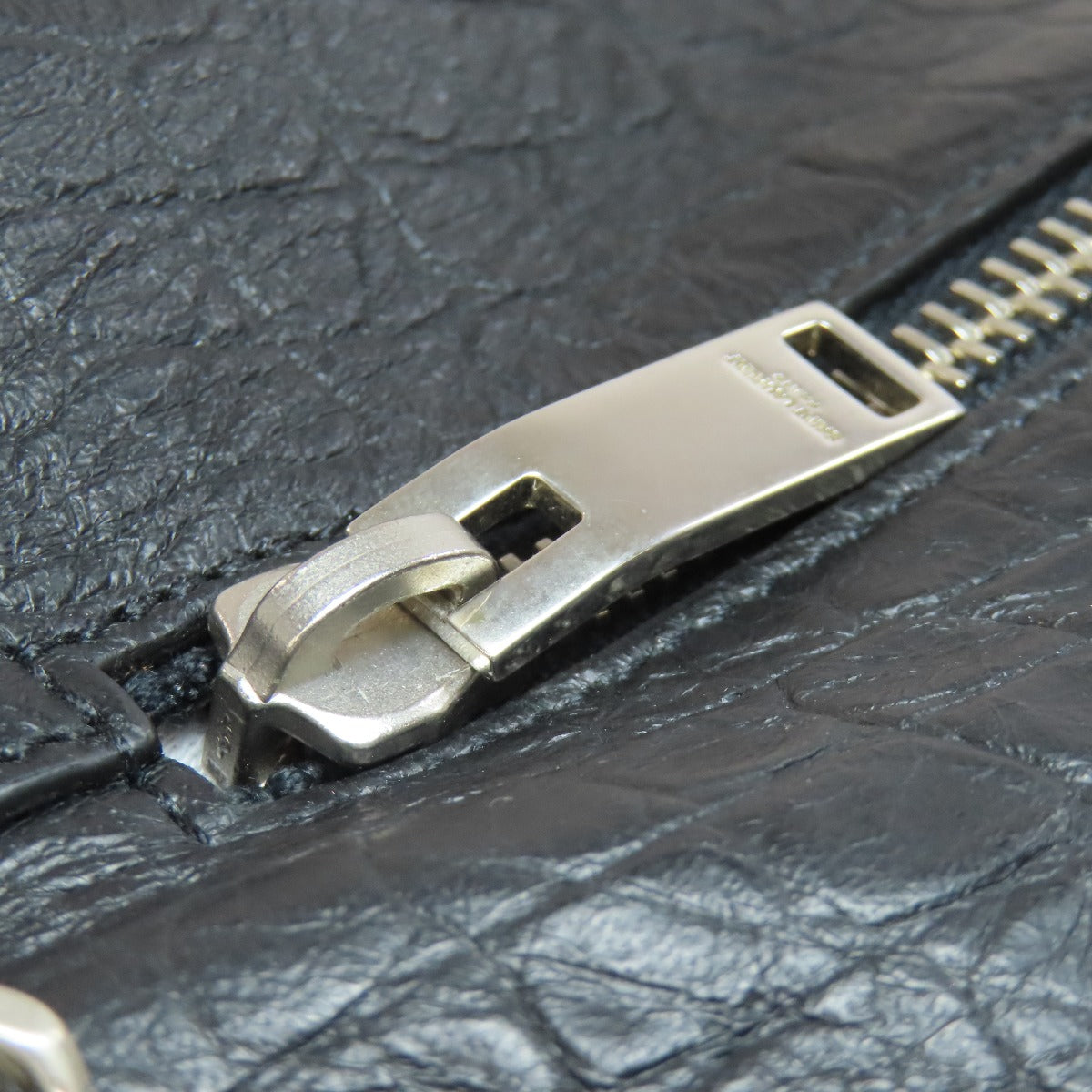 SAINT LAURENT Embossed Chain Shoulder Bag Leather Ladies [Used]