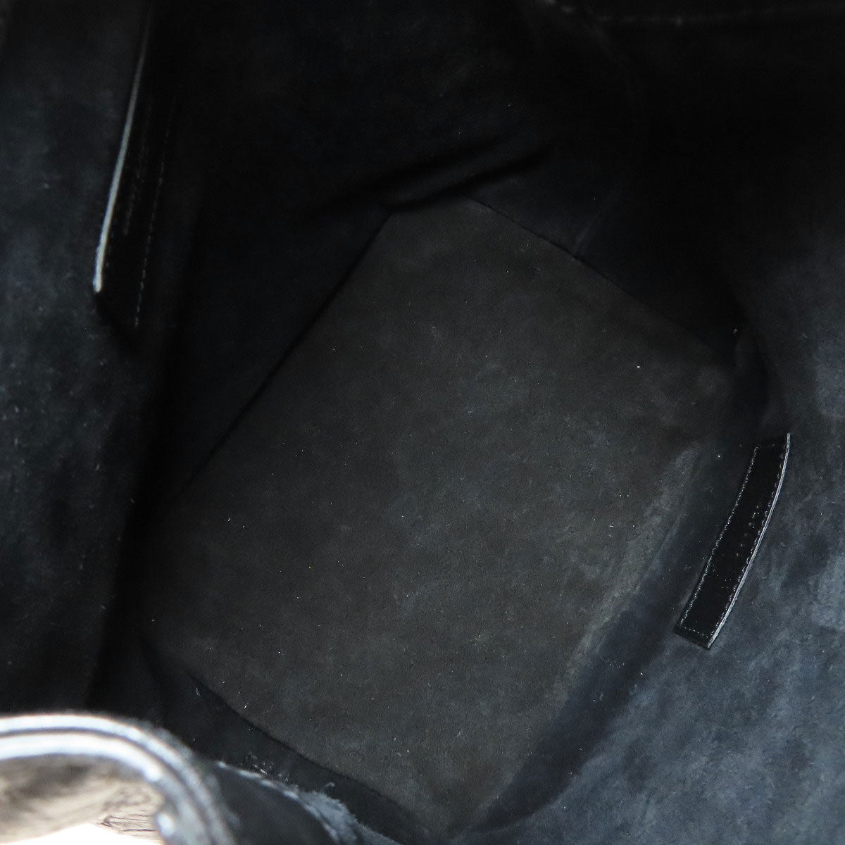 SAINT LAURENT Embossed Chain Shoulder Bag Leather Ladies [Used]