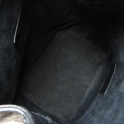 SAINT LAURENT Embossed Chain Shoulder Bag Leather Ladies [Used]