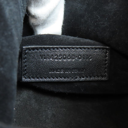 SAINT LAURENT Embossed Chain Shoulder Bag Leather Ladies [Used]