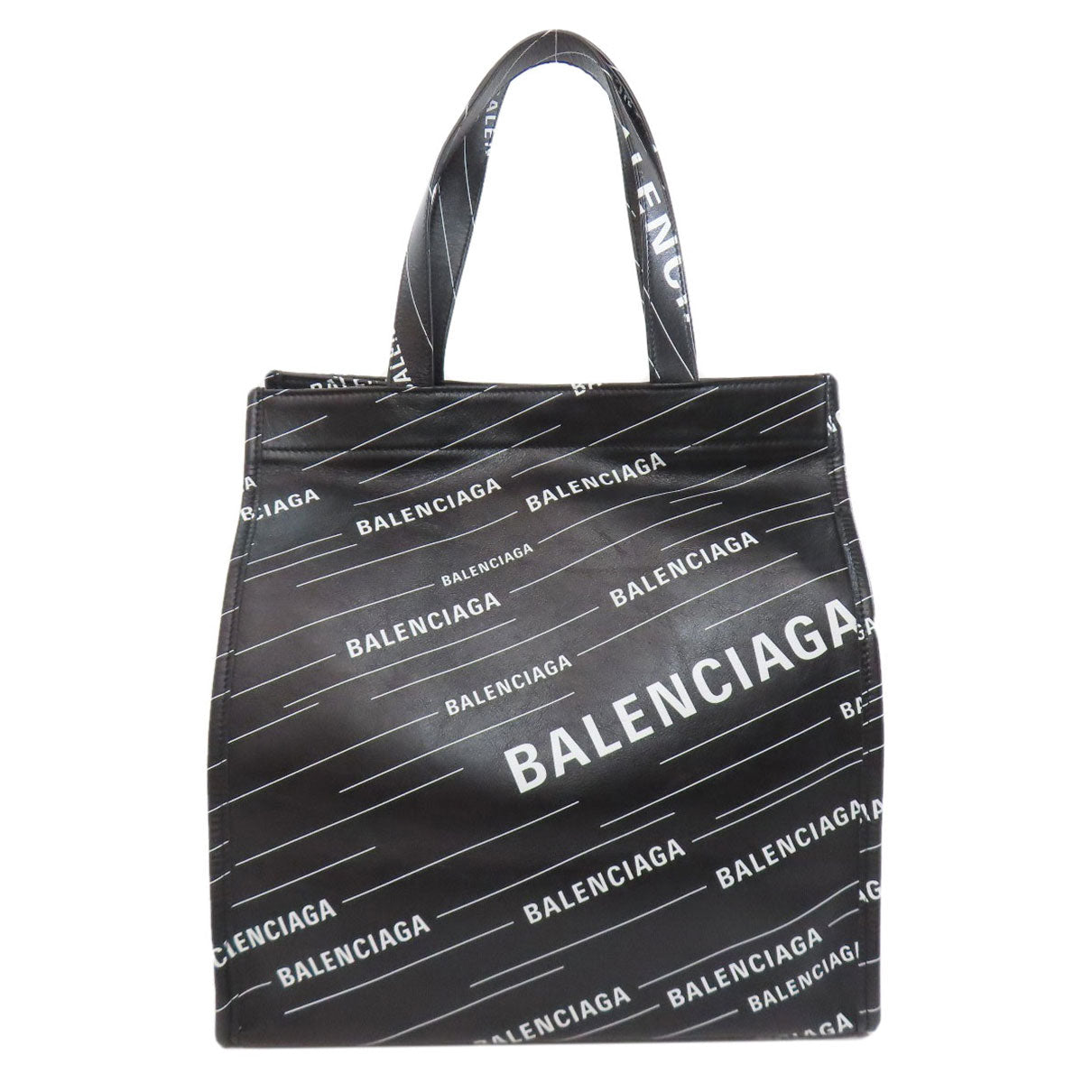 バレンシアガ 552870 ロゴ トートバッグ カーフ レディース 【中古】【BALENCIAGA】