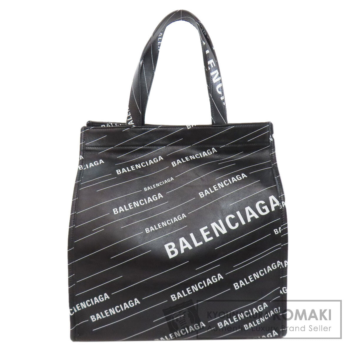 バレンシアガ 552870 ロゴ トートバッグ カーフ レディース 【中古】【BALENCIAGA】