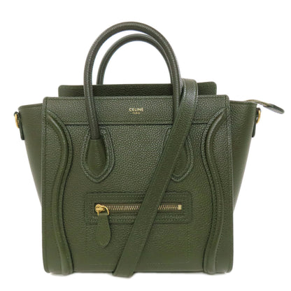 CELINE Luggage nano 2 WAY Handbag Calf Ladies [Used]