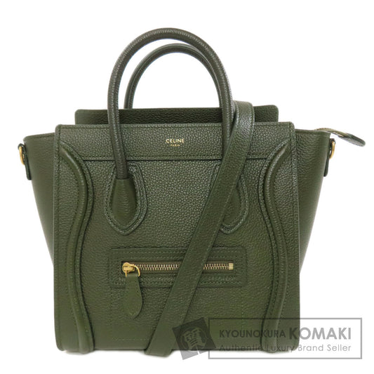 CELINE Luggage nano 2 WAY Handbag Calf Ladies [Used]