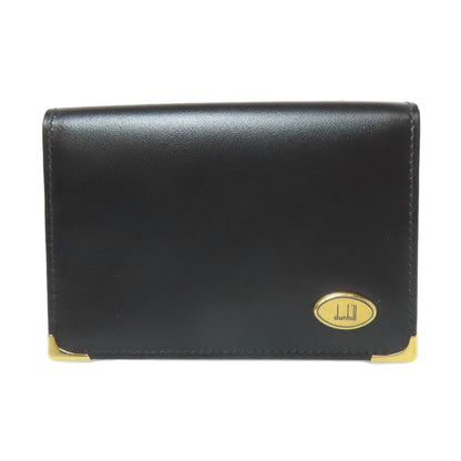 Dunhill logo Card Case Leather Ladies [Used]