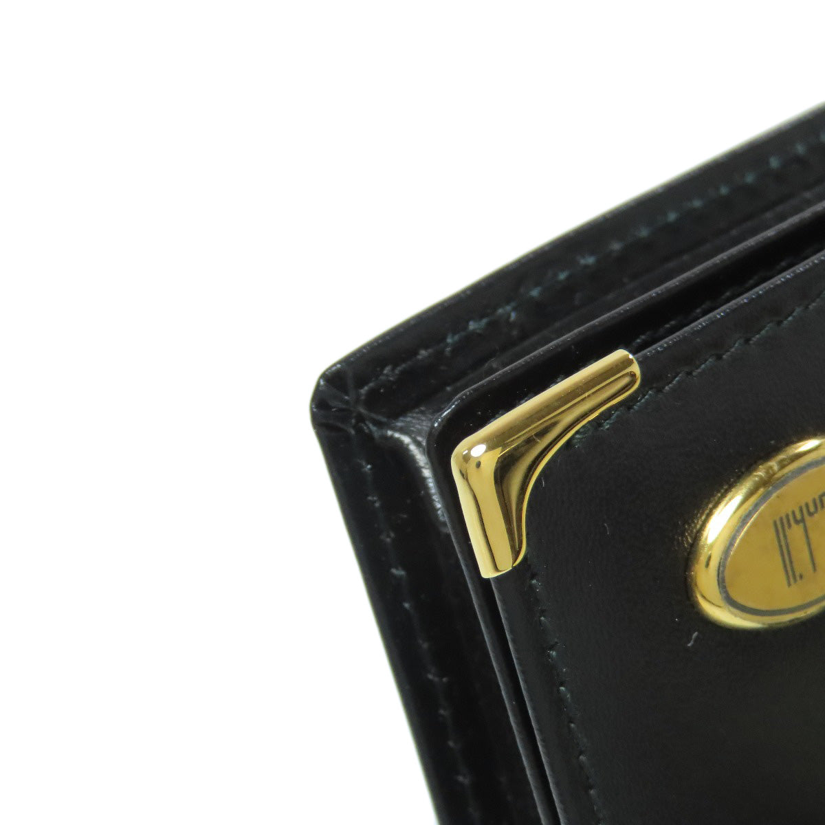 Dunhill logo Card Case Leather Ladies [Used]