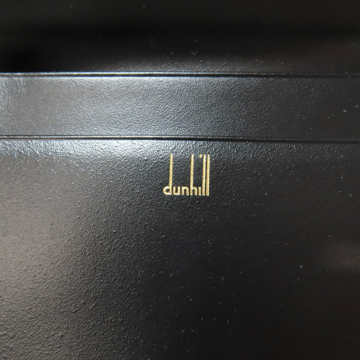 Dunhill logo Card Case Leather Ladies [Used]
