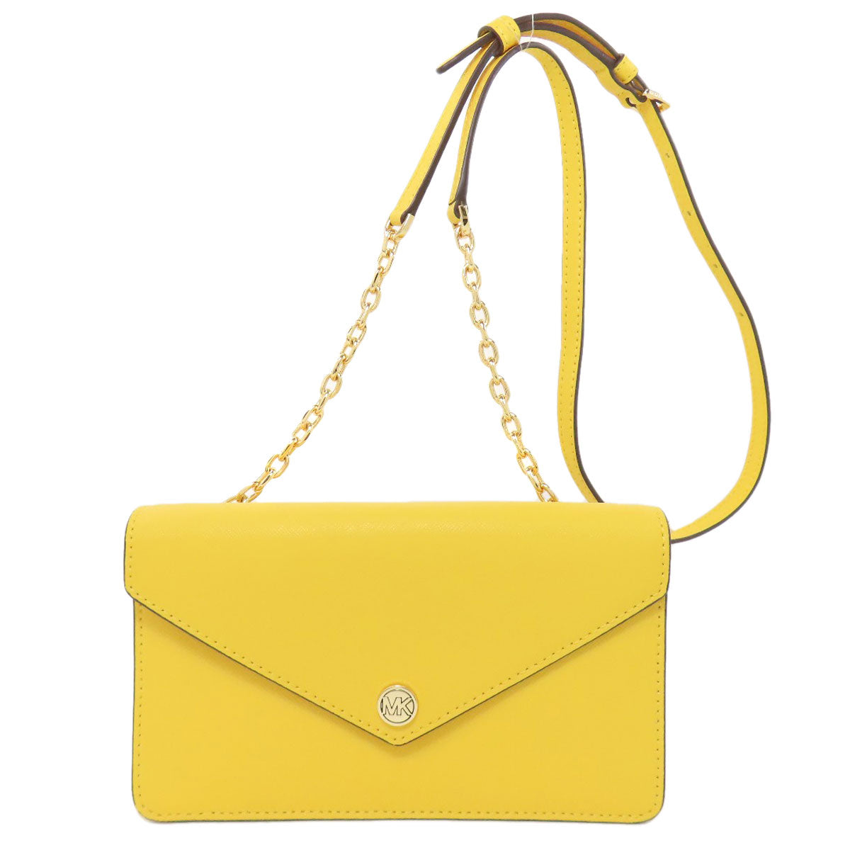 Michael Kors ChainShoulder wallet Long wallet (with coin pocket) Leather Ladies [Used]