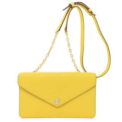 Michael Kors ChainShoulder wallet Long wallet (with coin pocket) Leather Ladies [Used]