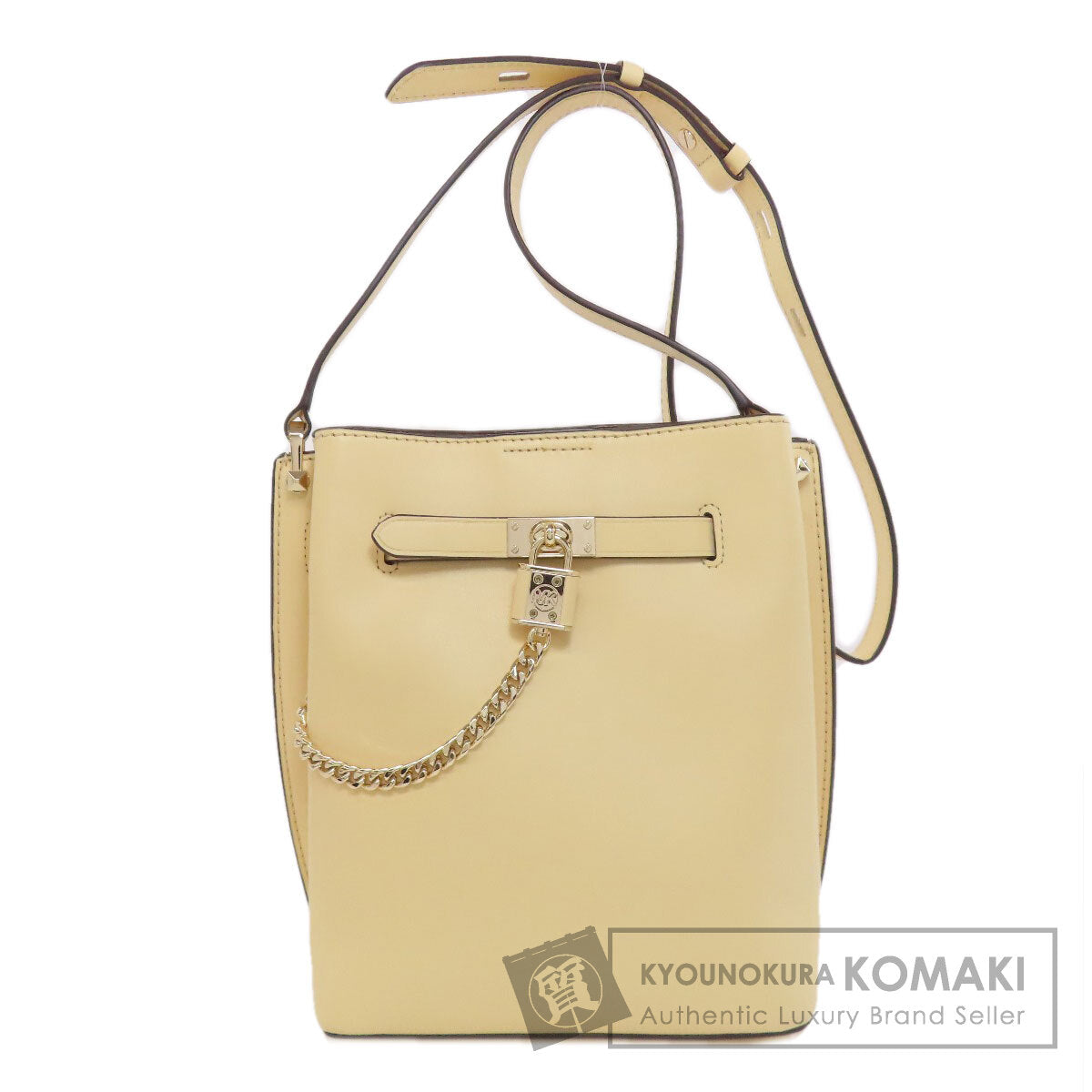 Michael Kors Padlock Shoulder Bag Leather Ladies [Used]