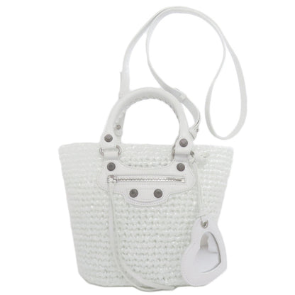 バレンシアガ 786187 ル カゴール パニエ 2WAY ハンドバッグ ポリプロピレン レディース 【中古】【BALENCIAGA】